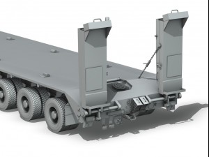 faun stl56 tractor with 52 ton semitrailer 3D 模型