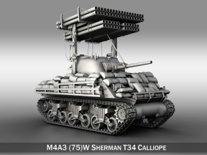 m4a3 shermancalliope 3D मॉडल