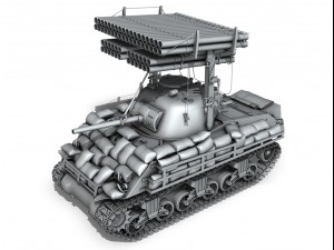 m4a3 shermancalliope Model 3D