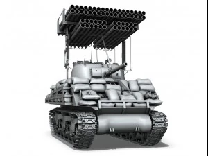 m4a3 shermancalliope 3D Model