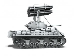 m4a3 shermancalliope 3D Model
