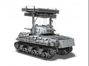 m4a3 shermancalliope 3D Model