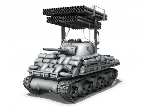 m4a3 shermancalliope Model 3D