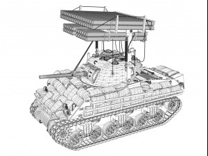 m4a3 shermancalliope Model 3D