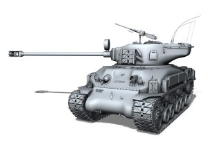 m51 super sherman 3D 模型