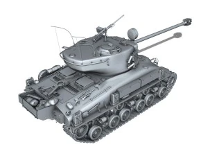 m51 super sherman 3D Model