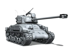 m51 super sherman 3D Model