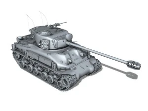 m51 super sherman 3D Model