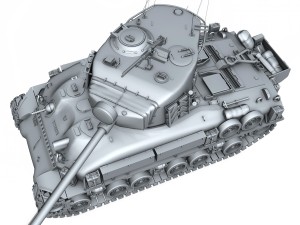 m51 super sherman 3D 模型