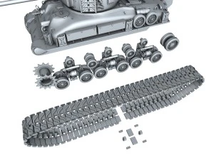 m51 super sherman 3D Model