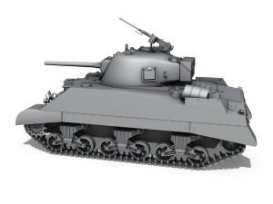 m4 sherman mk iii british army Modelo 3D