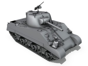 m4 sherman mk iii british army Modelo 3D