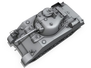 m4 sherman mk iii british army Modelo 3D