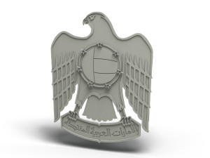 emblem of the united arab emirates 3D Model