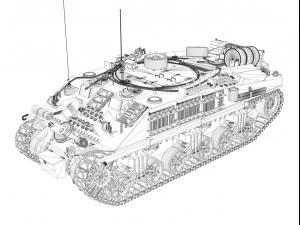 m4 sherman arv 3D Model