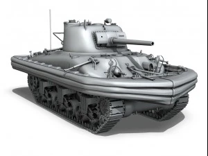 m4a1 sherman duplex drive 3D Model