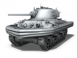 m4a1 sherman duplex drive 3D 模型