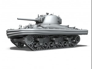 m4a1 sherman duplex drive 3D 模型