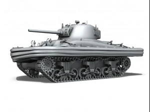 m4a1 sherman duplex drive 3D Model