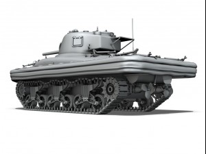 m4a1 sherman duplex drive 3D 模型