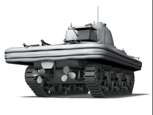 m4a1 sherman duplex drive 3D 模型