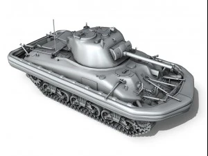 m4a1 sherman duplex drive 3D Model