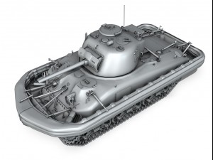 m4a1 sherman duplex drive 3D 模型