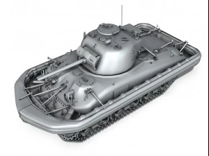 m4a1 sherman duplex drive 3D Model