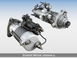 starter motor 02 3D Model