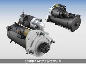starter motor 03 3D Model