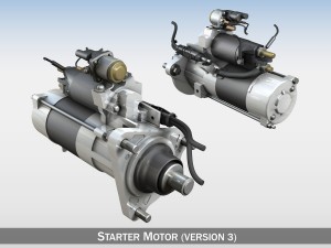 starter motor 04 3D Model