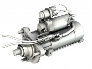 starter motor 04 3D Модель