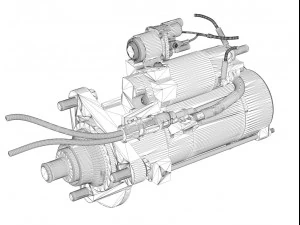 starter motor 04 3D Model