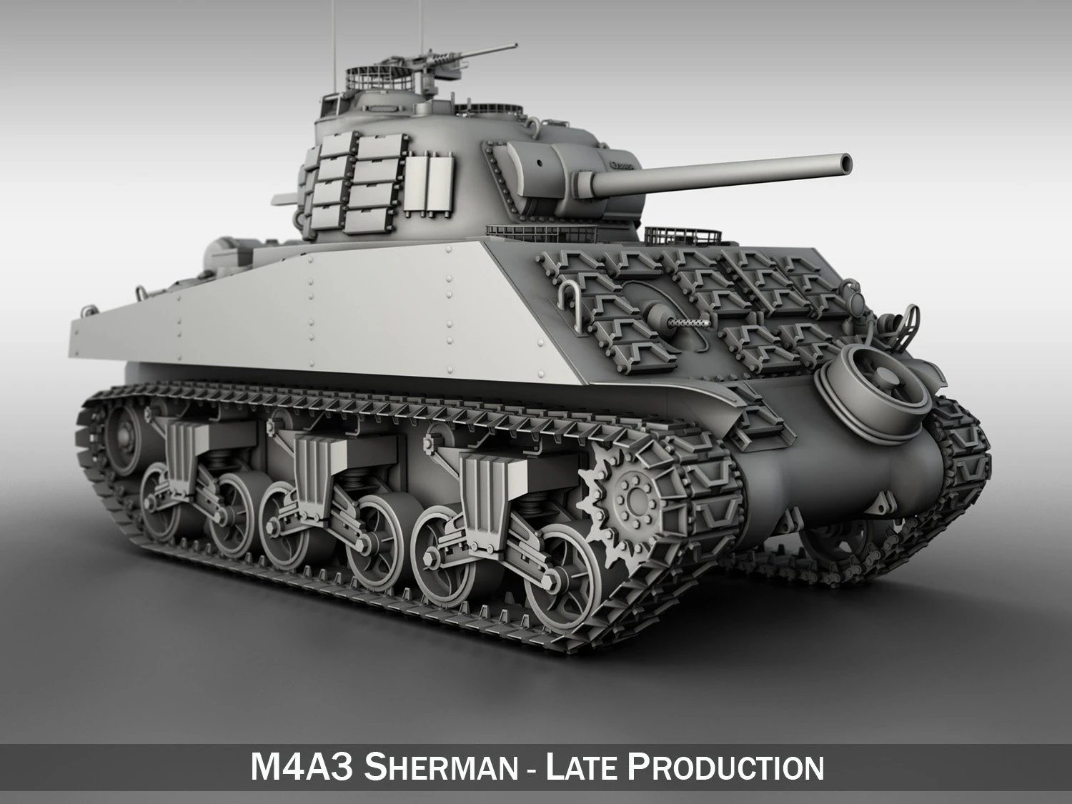 m4a3 sherman - pacific theatre 3D Model .c4d .max .obj .3ds .fbx .stl .blend 