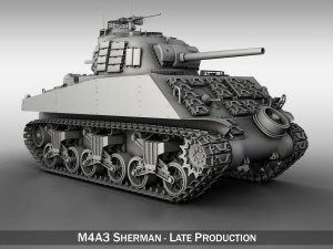 m4a3 sherman - pacific theatre 3D Model