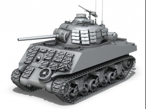 m4a3 sherman - pacific theatre 3D 모델