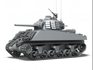 m4a3 sherman - pacific theatre 3D Model
