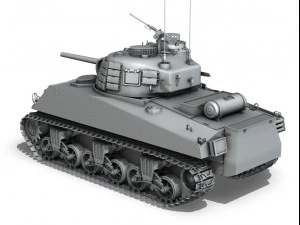m4a3 sherman - pacific theatre 3D Model