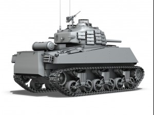 m4a3 sherman - pacific theatre 3D 모델