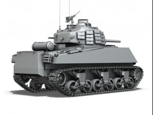 m4a3 sherman - pacific theatre 3D Model