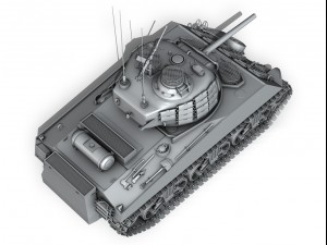 m4a3 sherman - pacific theatre 3D 모델
