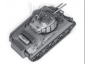 m4a3 sherman - pacific theatre 3D Model