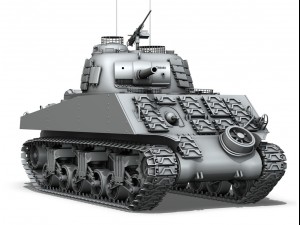 m4a3 sherman - pacific theatre 3D 모델