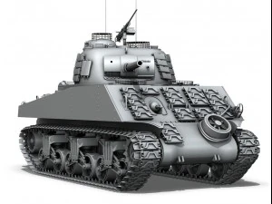 m4a3 sherman - pacific theatre 3D Model