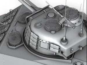 m4a3 sherman - pacific theatre 3D Model