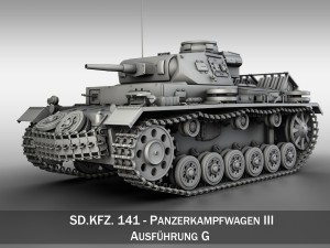panzer iii pzkpfw iii ausfg 3D Model