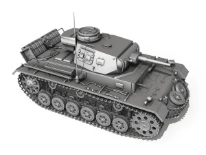 panzer iii pzkpfw iii ausfg 3D Model