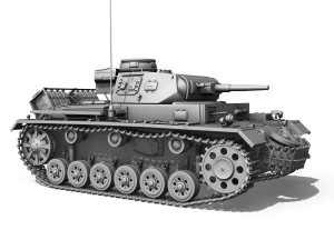 panzer iii pzkpfw iii ausfg 3D Model