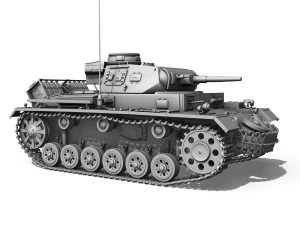 panzer iii pzkpfw iii ausfg 3D Model