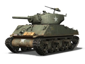 m4a3e2 - sherman jumbo - blue eyes Modelo 3D